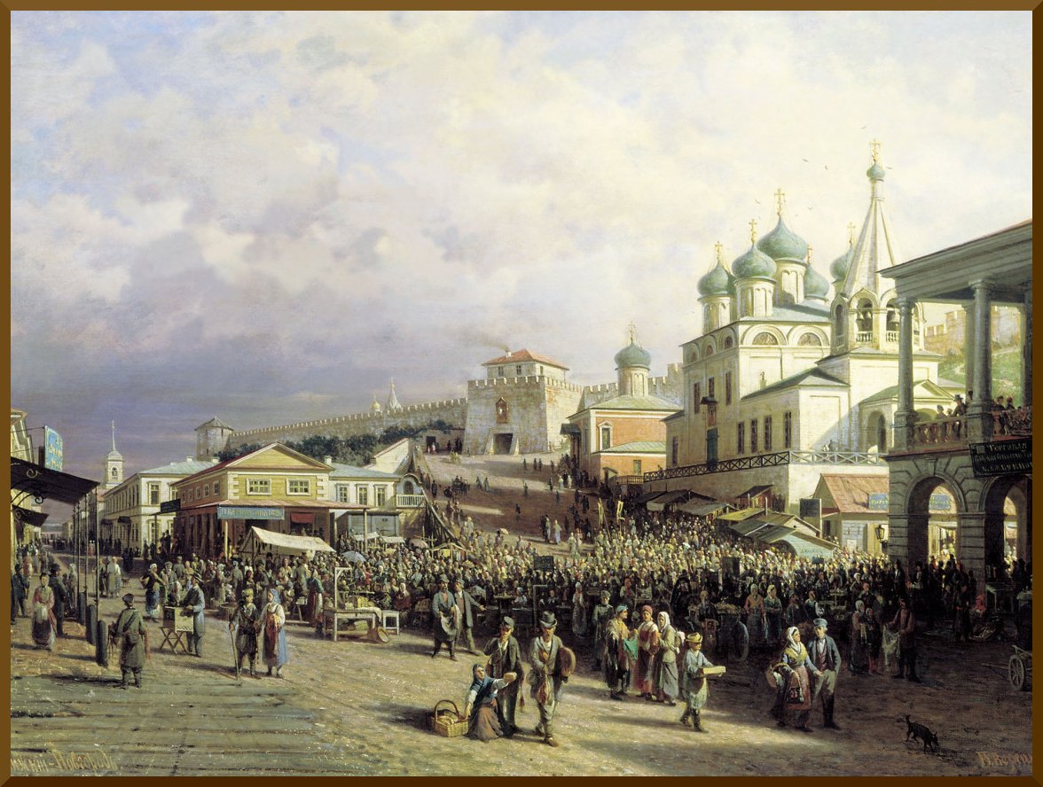 1872, Пётр Верещагин, Рынок в Нижнем Новгороде